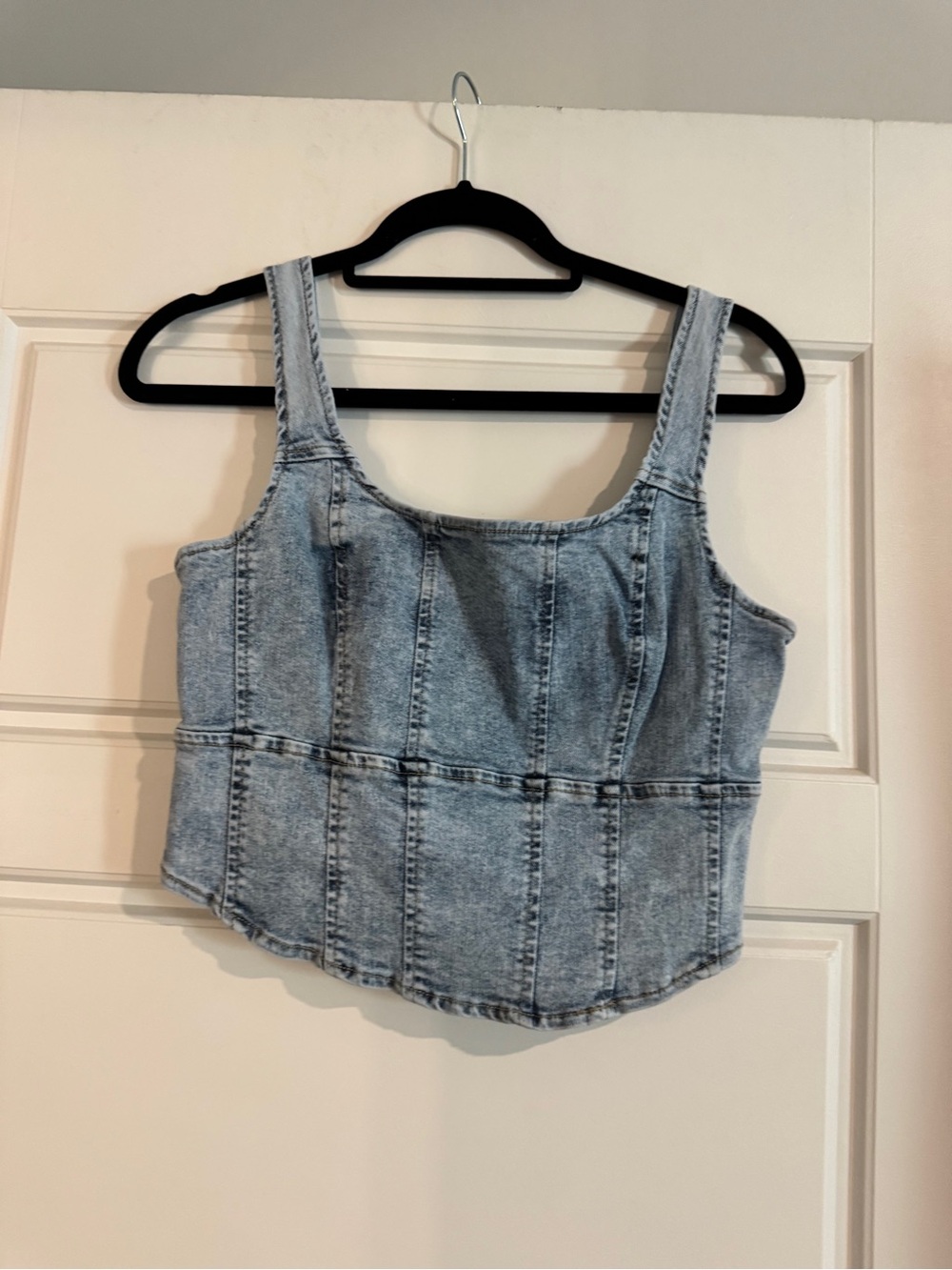 Women’s Light Wash Denim Tank Top